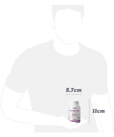 L-Taurine 500mg by HSN | Vegan & Gluten-Free Amino Acid | 120 Capsule Supplement for Enhanced Wellness - Buy Online on GoSupps.com