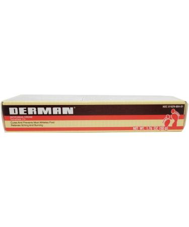Derman Antifungal Cream 1.76oz (50g) - 12 Pack | Fast-Acting Relief | Soothes Itching & Burning - Buy Online on GoSupps.com