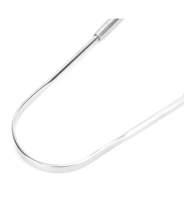 Shop U-Shaped Stainless Steel Tongue Cleaner for Bad Breath | Reusable Oral Care for Adults & Kids - International Shipping Available - Buy Online on GoSupps.com