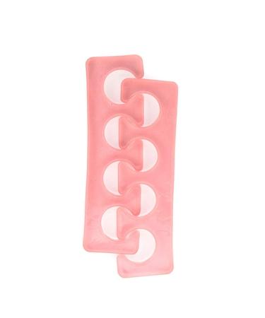 KADS Silicone Toe Spreader 1 Pair Silicone Toe Separators Durable Nail Art Manicure Pedicure Tools (Pink)