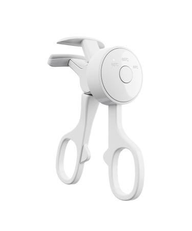 Lanko Electric Eyelash Curler with 3 Heating Model Portable Eye Lash Perm Shaping and Thermal Eyelash Clip White