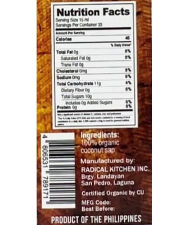 Wild Country Organic Coconut Nectar 16.9 Fl Oz - Sweetener & Sauce - Buy Online on GoSupps.com