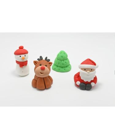 jncakes Christmas Cake Topper Snowmen Santa Decoration 100% EDIBLE - Buy Online on GoSupps.com