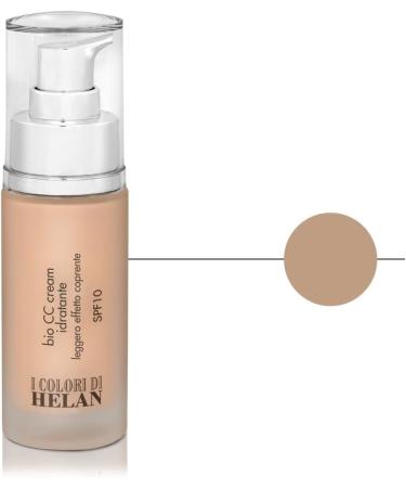 Helan I Colori - Natural Moisturising & Lightweight Bio CC Cream Spf 10 with Hyaluronic Acid & Shea Butter Bright & Uniform Makeup - Light Mattifying Coverage Foundation - Made in Italy Soy 30 ml - Buy Online on GoSupps.com