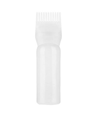 Hair oil applicator portable root ridge applicator bottle with a graded scale bottle applicator hair applicator brush hair color for coloring the hair salon oil 1/3 pieces white
