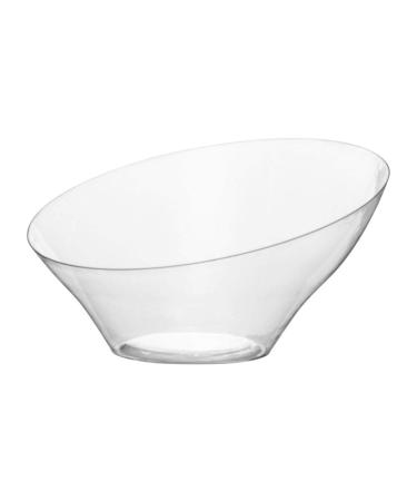 Blue Sky Plastic Angled Bowls - Medium | Clear | | 1 Pc.