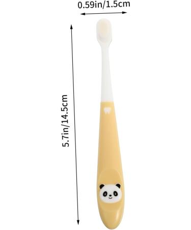 Minkissy Panda Toothbrush for Kids - Contoured Silicone Brush Baby Toothbrush Toothbrush Holders & Accessories - Buy Online on GoSupps.com