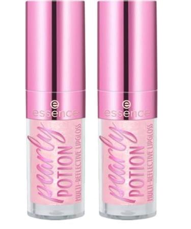Essence Cosmetics essence pearly POTION MULTI-REFLECTIVE LIPGLOSS chatoyant holographique translucide (2.5ml) (Lot de 2)
