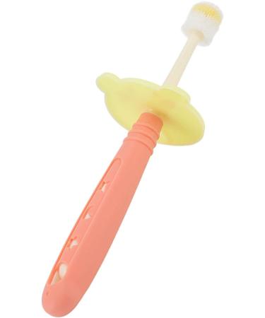 Baby Toothbrush with Soft Bristles - 360 Teething Cleaning | Coral Orange - International Shipping Available - Buy Online on GoSupps.com
