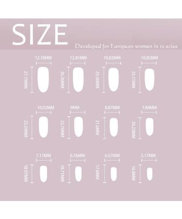 Sethexy Snake Line False Nails - 24Pcs Abstract Oval Acrylic Nail Tips for Women & Girls (White) - Buy Online on GoSupps.com
