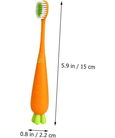 Gleavi 6th Carrot Manual Toothbrush for Kids - Fun Character Design for Toddlers & Babies Ideal for Pets - Buy in Bulk! - Buy Online on GoSupps.com