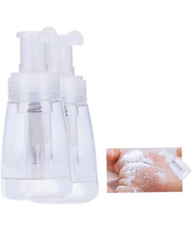 Lawnrden Powder Spray Bottle Dispenser Powder Cosmetics Refillable Bottle Empty Dismountable with Locking Nozzle for Travel Transparent Powder Dispenser - Buy Online on GoSupps.com