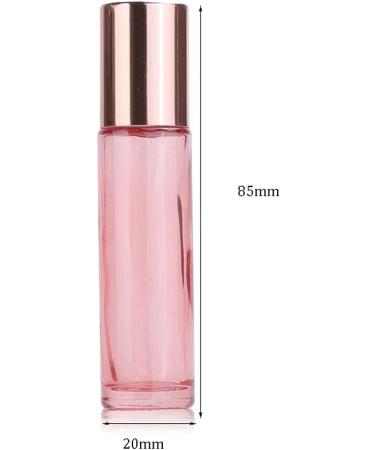 Wresty 10 Pack Pink Glass Roll On Bottles 10ml | Essential Oil & Perfume Sample Roller Bottles with Stainless Steel Balls | Travel-Friendly Dropper Included - Buy Online on GoSupps.com