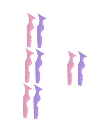 MAGICLULU 8 Pcs Silicone Beauty Ruler Silicone Stamps Eye Mascara Facial Tool Multitools Mold Mask Spoon Girl 15X4.15CMx4pcs Assorted Colorx4pcs