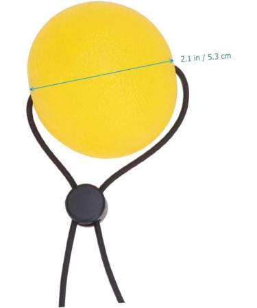 Fomiyes Yellow Squeezeball Fingerboard - Strengthen Grip Stress Relief Ball 5.3cm Desk Toy for Hand Training - Buy Online on GoSupps.com