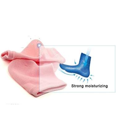 Xilinshop Spa Socks - Silicone Gel Heel Moisturizing Socks for Dry Foot Care | 1 Pair (2 Pieces) - Buy Online on GoSupps.com