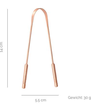 Pure Copper Tongue Cleaner - Ayurvedic Tongue Cleaning Tool 14 x 5.5 cm International Shipping Available - Buy Online on GoSupps.com