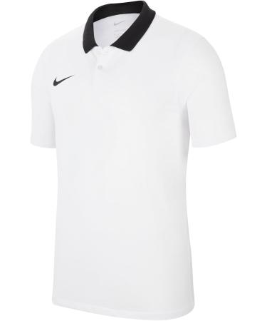 Buy Nike Men's M NK DF Park20 Short Sleeve Polo - XL White/Black/Black | International Shipping Available - Buy Online on GoSupps.com
