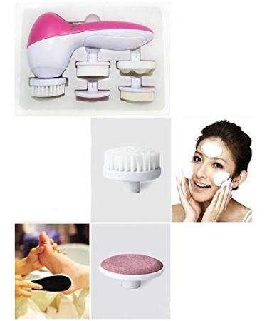 Buy Sassywhite 5 IN 1 Face Cleaning Brush - Cleanses Massages & Exfoliates for All Skin Types | Acne & Blackhead Solution | Ships Internationally - Buy Online on GoSupps.com