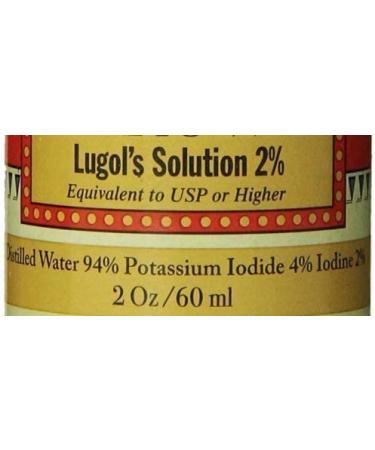 J.CROW'S Lugol's Solution of Iodine 2% 2 oz Four Pack - Set of 4 Bottles - Buy Online on GoSupps.com