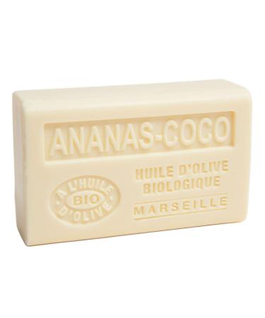 Buy Savon de Marseille - Organic Olive Oil & Shea Butter Soap - Pineapple Coconut Scent - 125g Bar Set of 3 - International Shipping Available - Buy Online on GoSupps.com