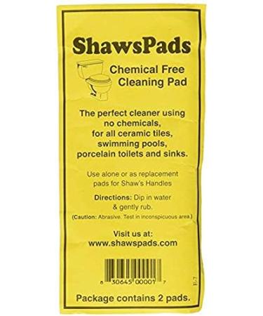 Shaw's Pads Toilet Ring Remover - Eco-Friendly Cleaner Pads for Porcelain Toilets Ceramic Tiles & Sinks (3 Pack) - Buy Internationally - Buy Online on GoSupps.com