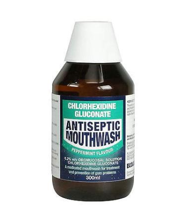 Ecolab Chlorhexidine Antiseptic Mouthwash Peppermint Flavour 300ml