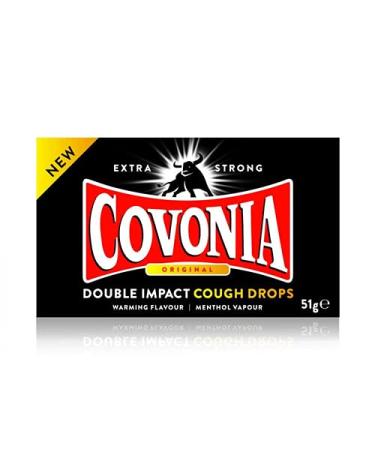 Covonia Double Impact Strong Original Cough Drops 51g