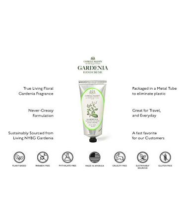Caswell-Massey Gardenia Hand Cream 2.5oz - Made in the USA with Avocado Oil, Aloe Vera & Shea Butter - Buy Online on GoSupps.com