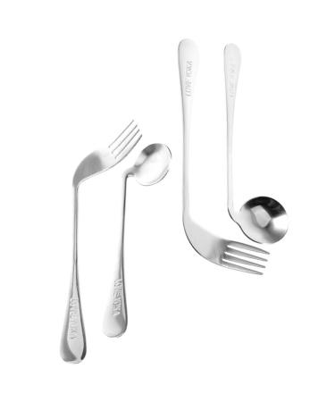 Adaptive Utensils Adaptive Utensils Weighted Stainless Steel Set for Hand Tremors Arthritis Disabled People Parkinson s or Elderly
