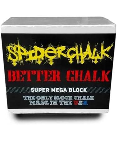 Spider Chalk Weightlifting Block Chalk - Best Gym Workout Chalk for Weights, Gymnastics, Rock Climbing - 99% Pure Block Athletic Chalk - USA Made - Buy Online on GoSupps.com