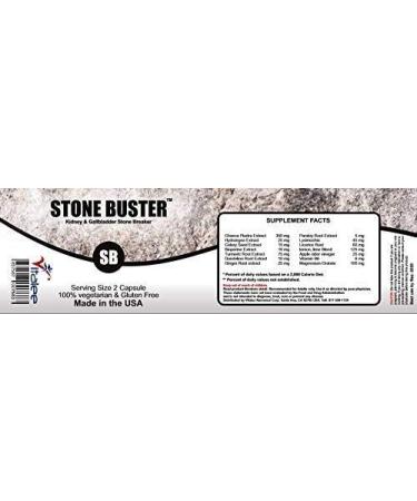 Stone Buster Capsules - Natural Relief for Renal Calculi, Gallbladder, Kidney Pain & Hematuria - 60 Count - Buy Online on GoSupps.com