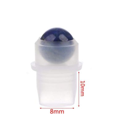 Furnido 10 Pack Natural Crystal Roller Balls for Essential Oils - Lapis Lazuli Replacement for 5ml & 10ml Bottles - Buy Online on GoSupps.com