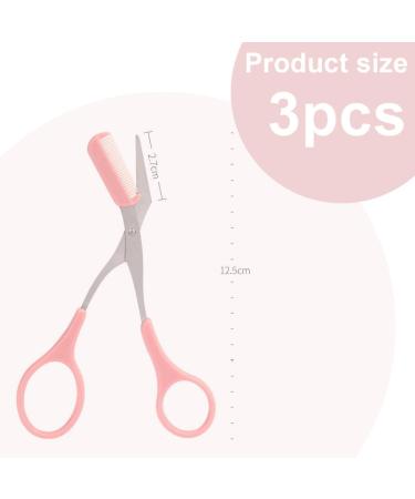 Buy Professional Eyebrow Trim Tools - SSRDFU 3 PCs Set with Precision Scissors & Mini Comb for Men & Women - Buy Online on GoSupps.com