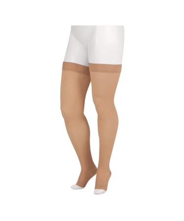 Juzo Soft 2001 Thigh-high 20-30mmhg Compression Open Toe Stocking