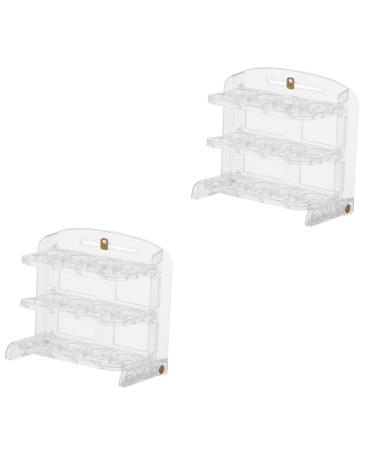 DOITOOL 2pcs Egg Storage Box Eggs Plastic Trays Egg Tray Fridge Organizer Camping Egg Carton re-usable