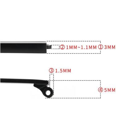 Jingyun Metal Glasses Replacement Temple Arms for Adults Durable H01 Frame Parts - Buy Online on GoSupps.com