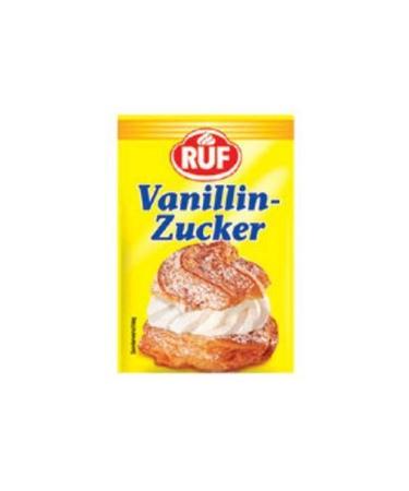 Vanillin Sugar / Sucre Vaniline / Vanillinzucker - 4 x 10x8g by Ruf