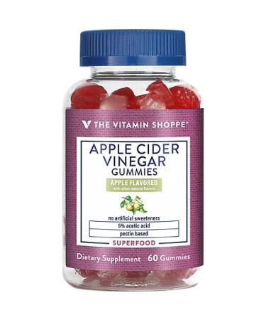 Apple Cider Vinegar Gummies | 5% Acetic Acid | Superfood | 60 Gummies - International Shipping - Buy Online on GoSupps.com