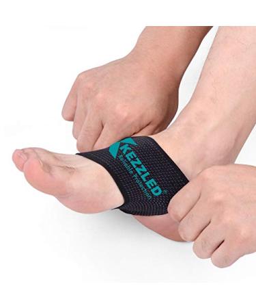KEZZLED Adjustable Copper Arch Support - Pain Relief for Flat Feet & Heel Spurs | Nylon Sleeves - Fits Men & Women | 1 Pair - Buy Online on GoSupps.com