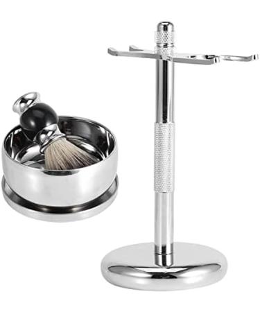 Premium Men's Wet Shaving Set - Shaving Brush Holder & Bowl - Perfect Gift for Grooming Enthusiasts - Buy Online on GoSupps.com