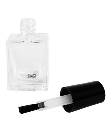 10 Pack Empty Glass Paint Nail Polish Bottles with Brush Applicator - 10ml Storage - Ideas with Heart - Buy Online on GoSupps.com