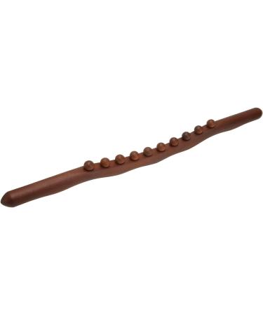 Hurrise Anti-Cellulite Wooden GUA SHA Stick | Trigger Point Massage Roller with 10 Massage Points | Non-Slip Handle for Effective Back Massage - Shop Now! - Buy Online on GoSupps.com