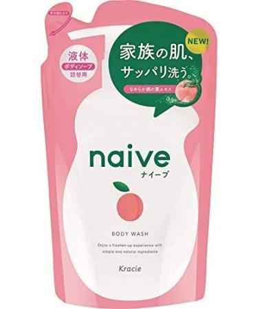 Kracie Naive Peach Body Wash Refill - 12.84 fl oz/380ml - Buy Online on GoSupps.com