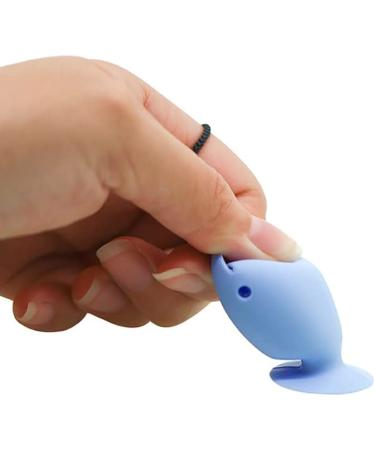 WondFans 10-Piece Silicone Fish-Shaped Standing Toothbrush Case - Pine Blossom Green | International Shipping - Buy Online on GoSupps.com