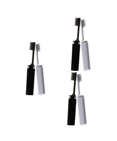 FRCOLOR 6 Pcs Foldable Brush Toothbrush Personal Care Teeth Brush Travel Tooth Brush