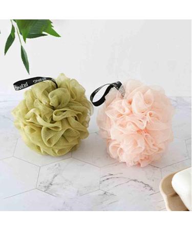 Set of 3 Premium Quality Loofah Bath Sponges for Gentle Exfoliation and Softer Skin - Off-White - Buy Online on GoSupps.com