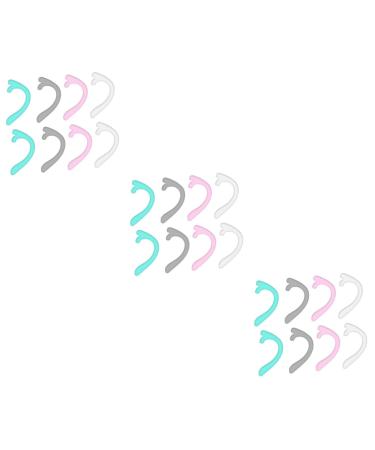 Fomiyes 12 pairs hook for masking tape ear extension cable facial cover earrings mask clip mask clip masked cable hook mask cable hook with hooked ear hooks 5x3cmx3pcs