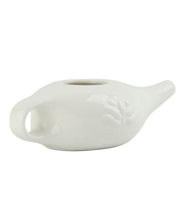 chienterprise Biebri NetiPot Nasal Cleansing Jug Nasal Jug Ceramic Nasal Canister 250 ml White