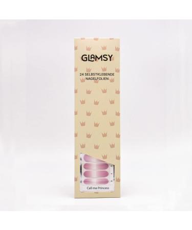 GLAMSY Call Me Princess Nail Film - Gradient Ombre Nail Wraps | 24 Ultra-Thin Self-Adhesive Foils for Perfect Manicure - Buy Online on GoSupps.com